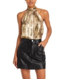 Ramy Brook Arielle Metallic Halter Top Bloomingdale39s at Bloomingdales
