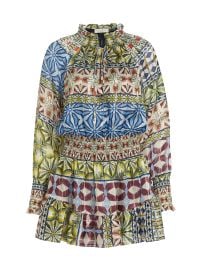 Ramy Brook Ashalina Printed Silk Flounce Minidress at Saks Fifth Avenue
