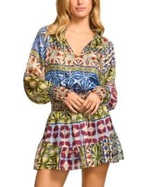 Ramy Brook Ashalina Printed Smocked Dress Bloomingdales at Bloomingdales
