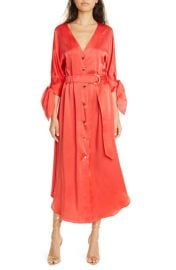 Ramy Brook Baldwin Satin Shirtdress at Nordstrom