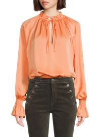 Ramy Brook Bethany Satin Blouse at Saks Off 5th