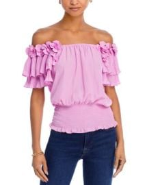 Ramy Brook Braelynn Ruffle Top Bloomingdales at Bloomingdales