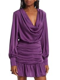 Ramy Brook Camilla Draped Satin Minidress at Saks Off 5th