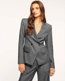 Ramy Brook Collins Metallic Pinstripe Jacket at Ramy Brook