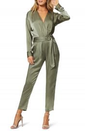 Ramy Brook Crosby Long Sleeve Satin Jumpsuit   Nordstrom at Nordstrom