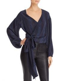 Ramy Brook Daya Leopard Silk Wrap Top - 100  Exclusive Women - Bloomingdale s at Bloomingdales