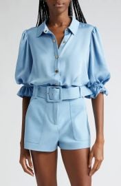 Ramy Brook Dina Matte Satin Bodysuit at Nordstrom