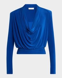 Ramy Brook Eden Cowl-Neck Blouse at Neiman Marcus