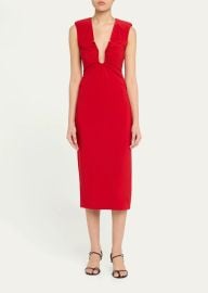 Ramy Brook Elena Gathered Midi Dress at Bergdorf Goodman