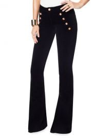 Ramy Brook Helena High-Rise Velveteen Flare Pants at Neiman Marcus