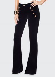 Ramy Brook Helena High-Rise Velveteen Flare Pants at Bergdorf Goodman