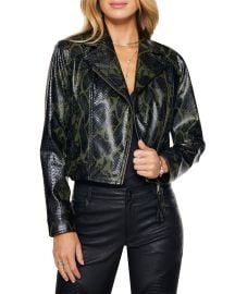 Ramy Brook Kane Leather-Look Biker Jacket at Neiman Marcus