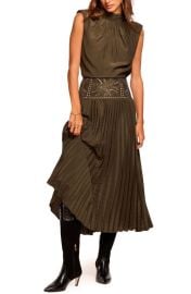 Ramy Brook Kimberly Pleated Sleeveless Maxi Dress at Nordstrom