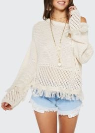 Ramy Brook Libby Fringe Sweater at Bergdorf Goodman