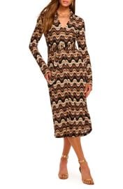 Ramy Brook Lydia Wavy Stripe Long Sleeve Sweater Shirtdress at Nordstrom