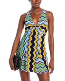 Ramy Brook Lyra Wavy Stripe Mini Dress - 100 Exclusive Bloomingdales at Bloomingdales