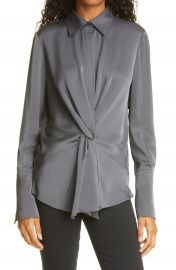 Ramy Brook Maxwell Twist Front Button-Up Top   Nordstrom at Nordstrom