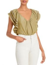 Ramy Brook Merrit Ruffle Sleeve Top   Bloomingdales at Bloomingdales