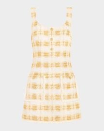 Ramy Brook Michaela Plaid Tweed Mini Dress at Neiman Marcus