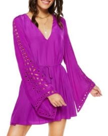 Ramy Brook Molly Eyelet Mini Dress Bloomingdales at Bloomingdales