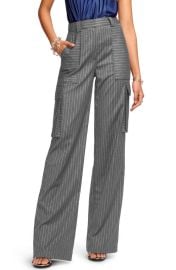 Ramy Brook Noa Metallic Pinstripe Cargo Pants at Nordstrom