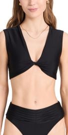 Ramy Brook Oliwia Bikini Top Black S at Shopbop