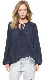 WornOnTV: Quinn’s navy blue peasant blouse on The Bold and the ...