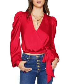 Ramy Brook Pauline Cropped Wrap Top   Bloomingdales at Bloomingdales