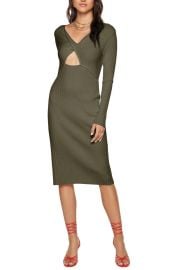 Ramy Brook Pilar Front Cutout Long Sleeve Sweater Dress at Nordstrom