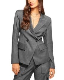 Ramy Brook Pinstripe Double Breasted Jacket Bloomingdales at Bloomingdales