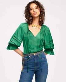 Ramy Brook Randi Puff Sleeve Top In Oasis at Ramy Brook