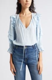 Ramy Brook Samira Ruffle Top at Nordstrom Rack