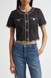 Ramy Brook Sandra Crop Woven Shirt at Nordstrom
