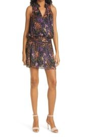 Ramy Brook Sloane Print Blouson Minidress at Nordstrom