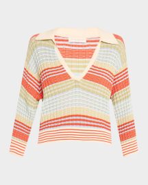 Ramy Brook Striped Azaria Blouse at Neiman Marcus