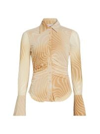 Ramy Brook Talisa Shirt in Burlap Swirl at Saks Fifth Avenue