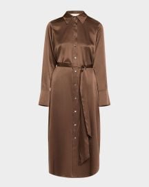 Ramy Brook Victoria Silk Shirtdress at Neiman Marcus