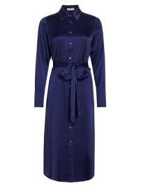 Ramy Brook Victoria Stretch Silk Tie-Waist Shirtdress | Saks Fifth Avenue at Saks Fifth Avenue