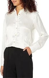 Ramy Brook Women39s Amelia Pleated Button Down Top at Womens Clothing store at Amazon