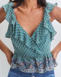 Randa Printed Top at Veronica Beard