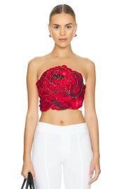 Randie Floral Bandeau Top Alice Olivia at Revolve