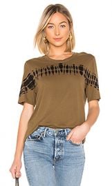 Raquel Allegra Boyfriend Tee in Army Tie Dye from Revolve com at Revolve