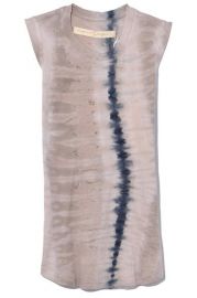 Raquel Allegra Muscle Tee in Sand Camo Tie Dye at Hampden