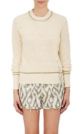 Raquel Allegra Shredded Cotton Sweater at Barneys