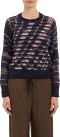 Raquel Allegra Unraveled-Knit Stripe Sweater at Barneys