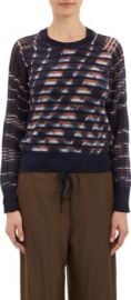 Raquel Allegra Unraveled-Knit Stripe Sweater at Barneys