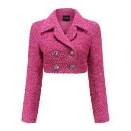 Raquel Pink Cropped Blazer - at Nana Jacqueline