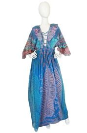 Rare 1978 Zandra Rhodes quotMexican Collectionsquot Gown Shrimpton Couture at Shrimpton Couture