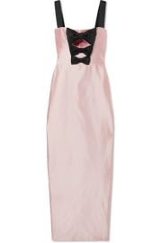 Rasario - Bow-embellished silk-shantung gown at Net A Porter