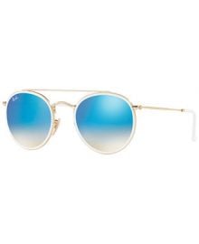 Ray-Ban Sunglasses  RB3647N ROUND DOUBLE BRIDGE   Reviews - Sunglasses by Sunglass Hut - Handbags   Accessories - Macy s at Macys